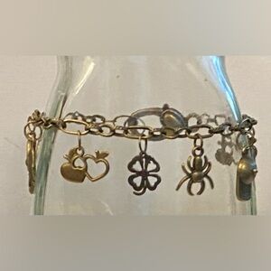 NEW Brass charm bracelet